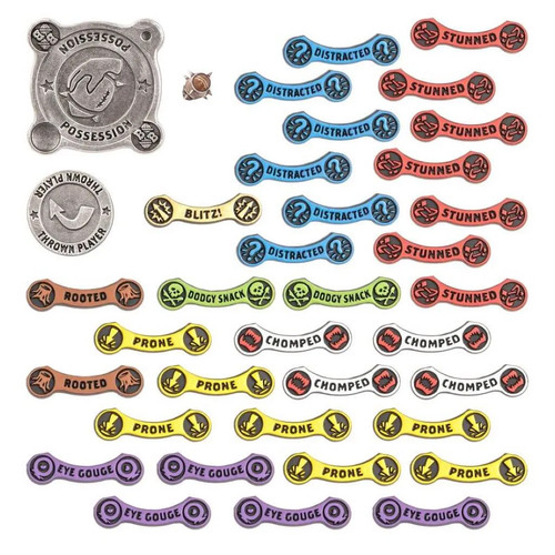 Blood bowl tokens - tokens, set